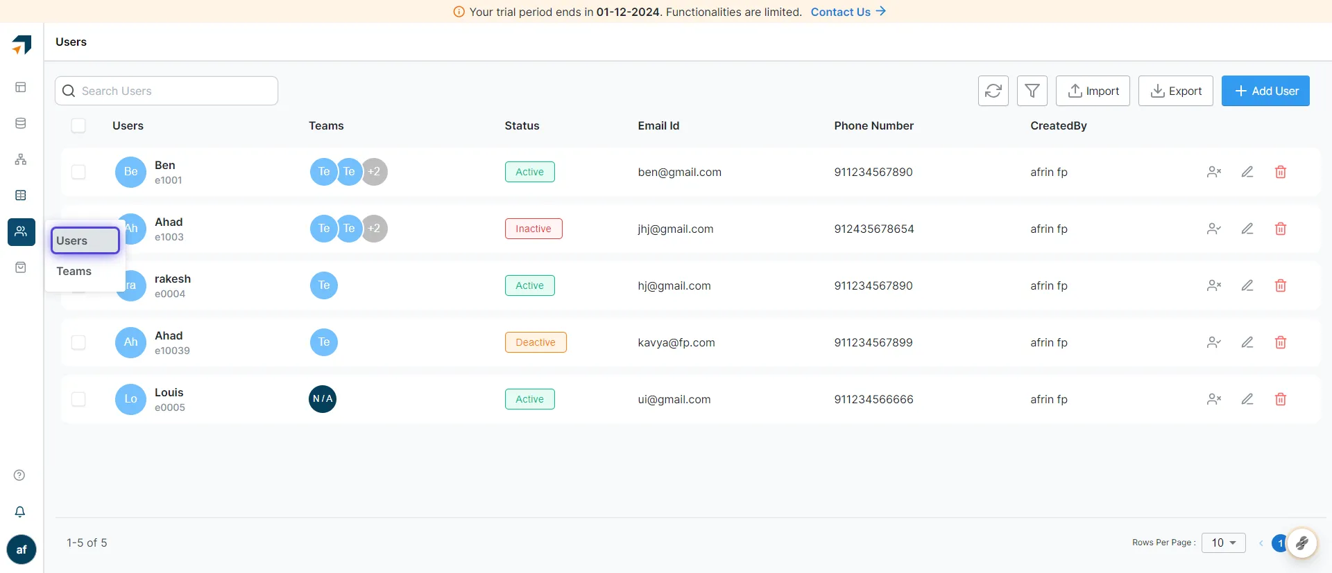 How to create a new user