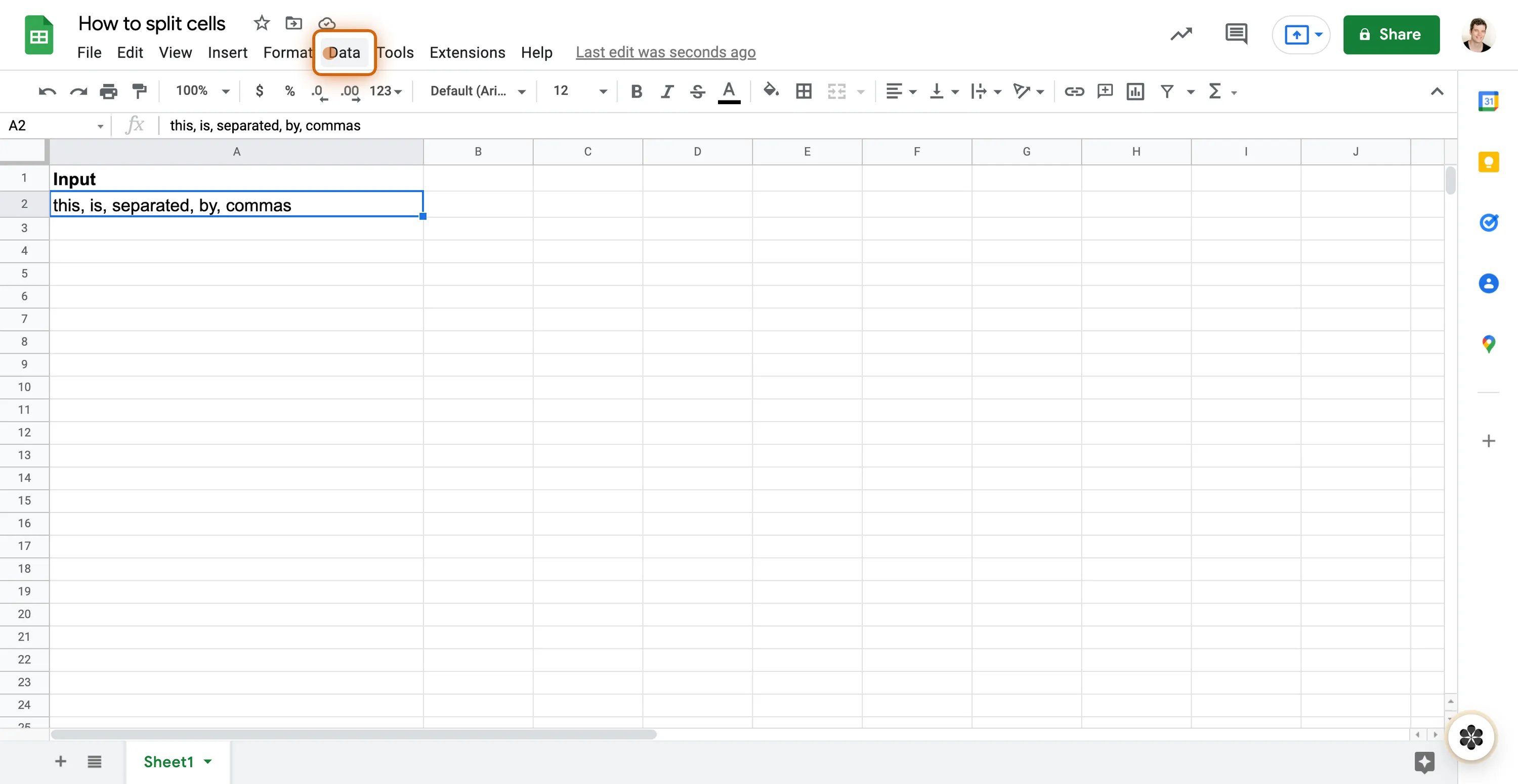 how-to-split-cells-in-google-sheets