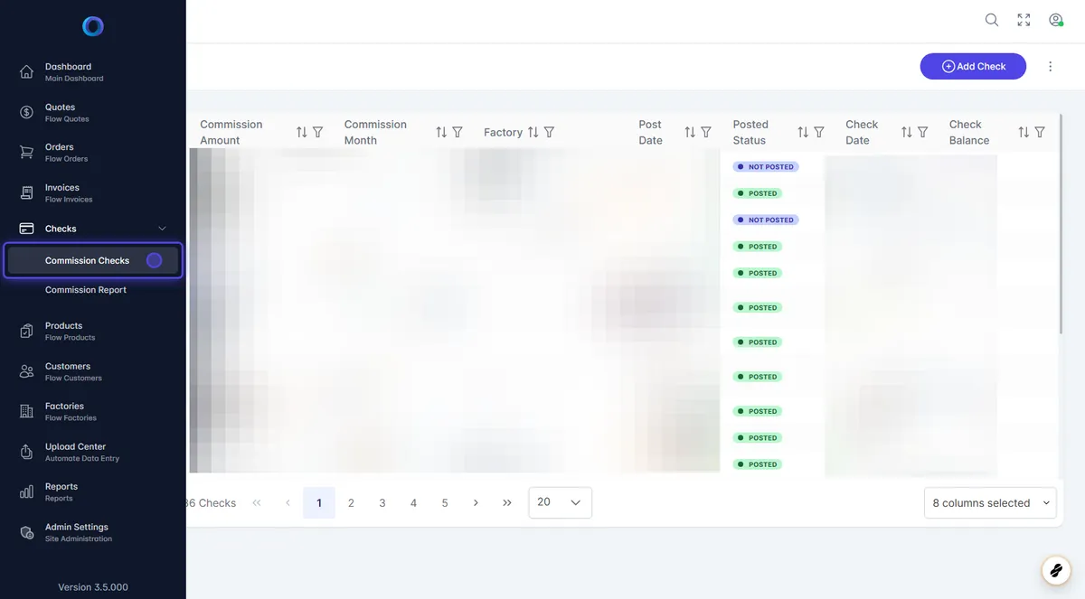 Adding a Check Manually
