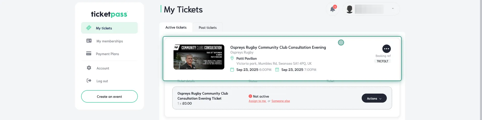 Guide to assigning match tickets in Ticketpass