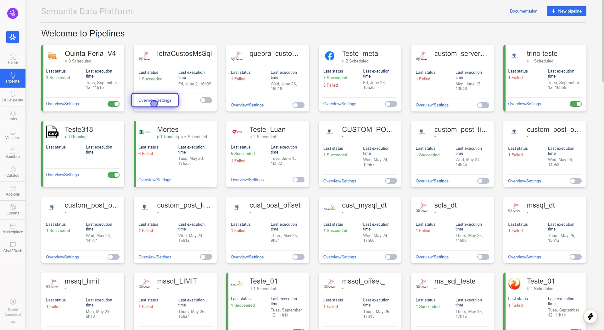 Workflow with demo.semantix.cloud