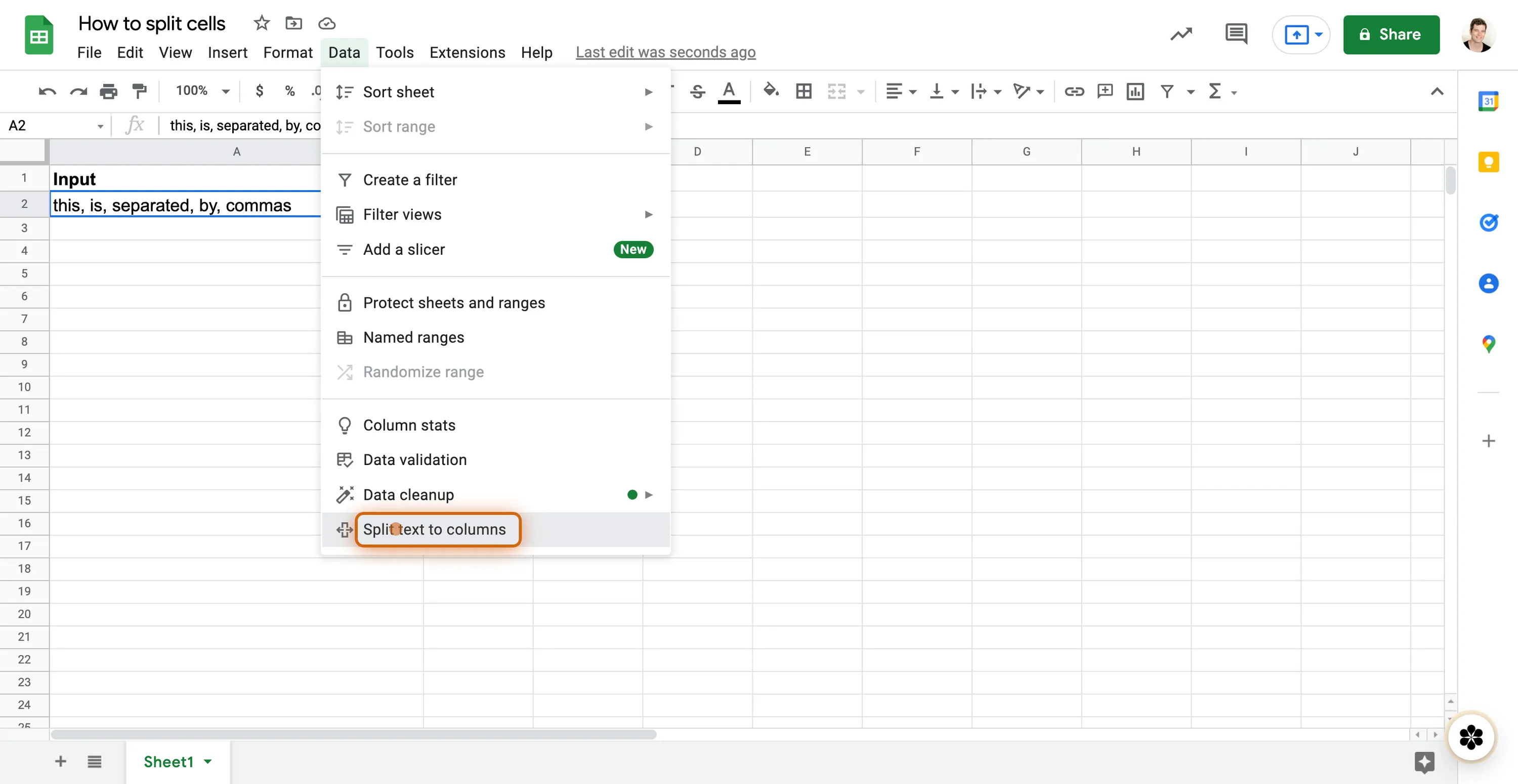 how-to-split-cells-in-google-sheets