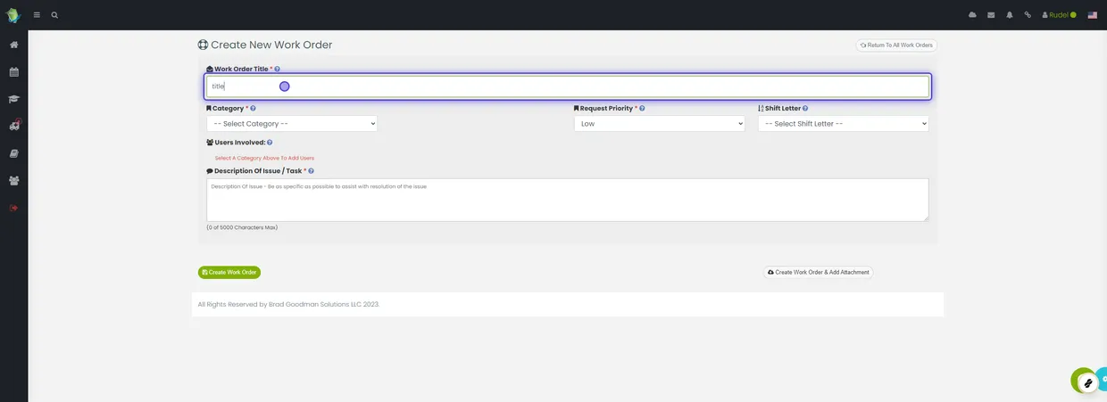 IOps360 - Work Orders