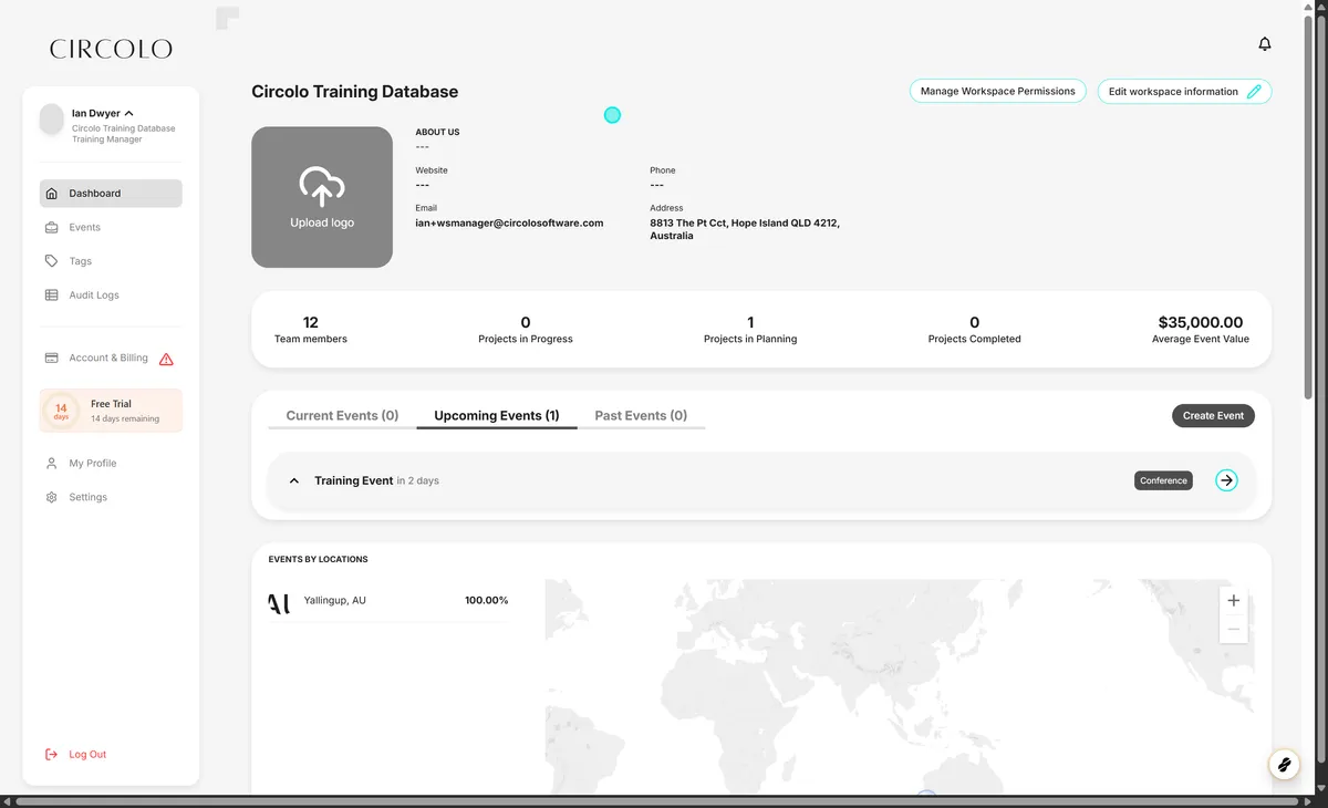 Guide with staging-app.circolo.events