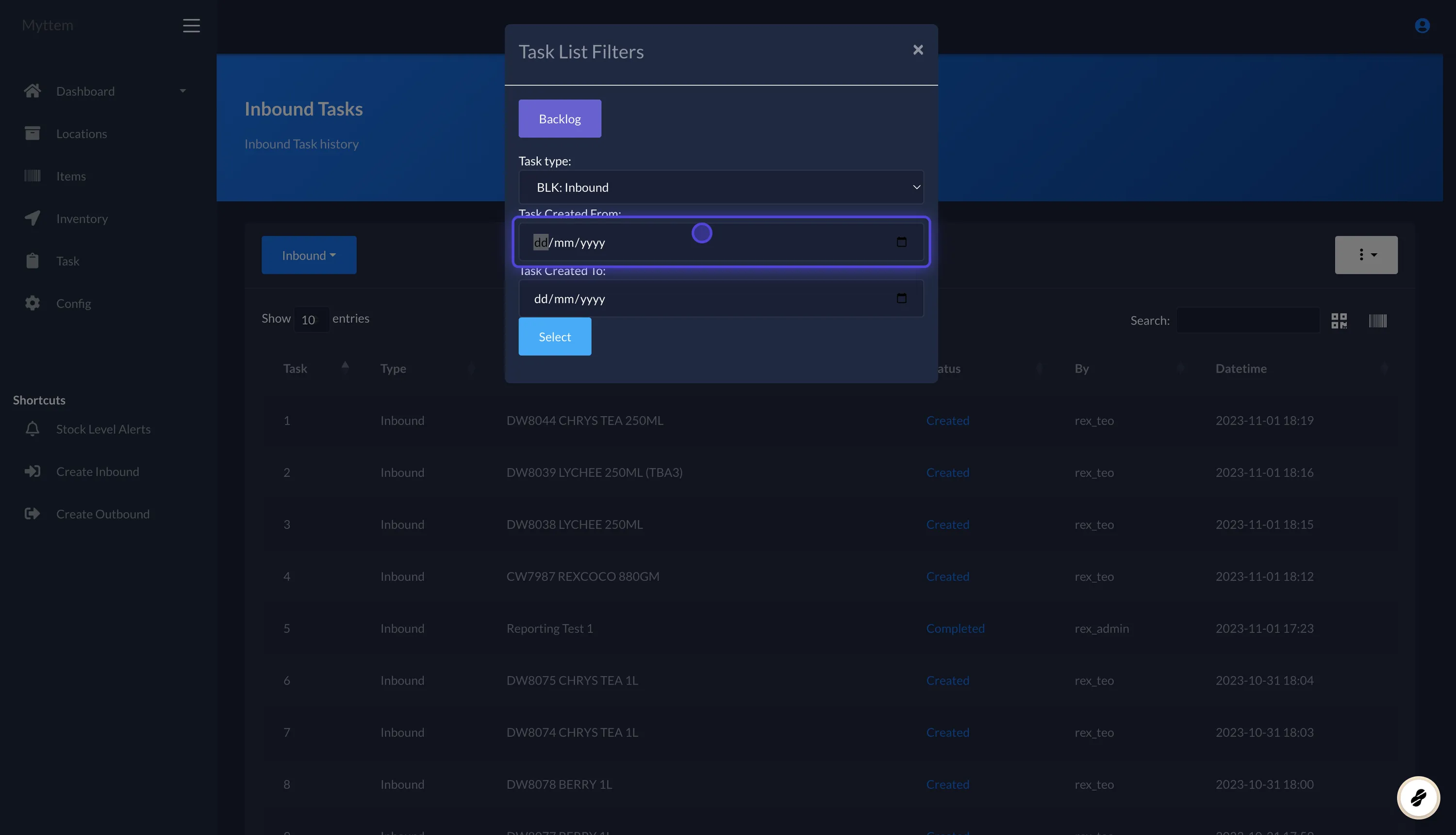How to Access to Task Backlog Page