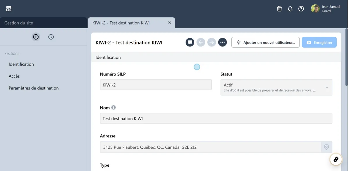 Le site s'ouvre dans un nouvel onglet.