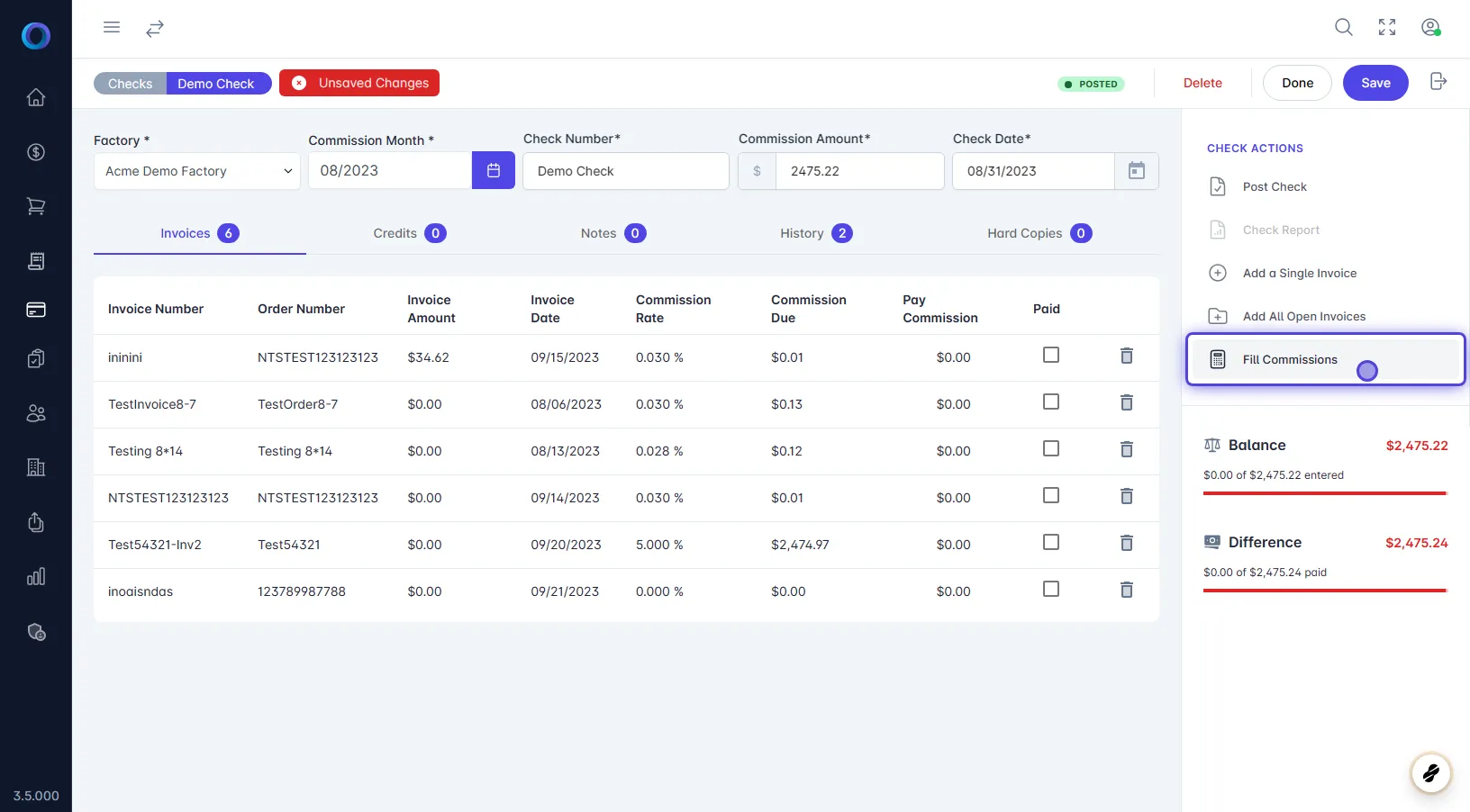 Adding a Check Manually