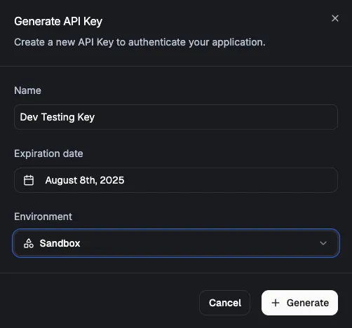 Getting Started with your Sandbox Account