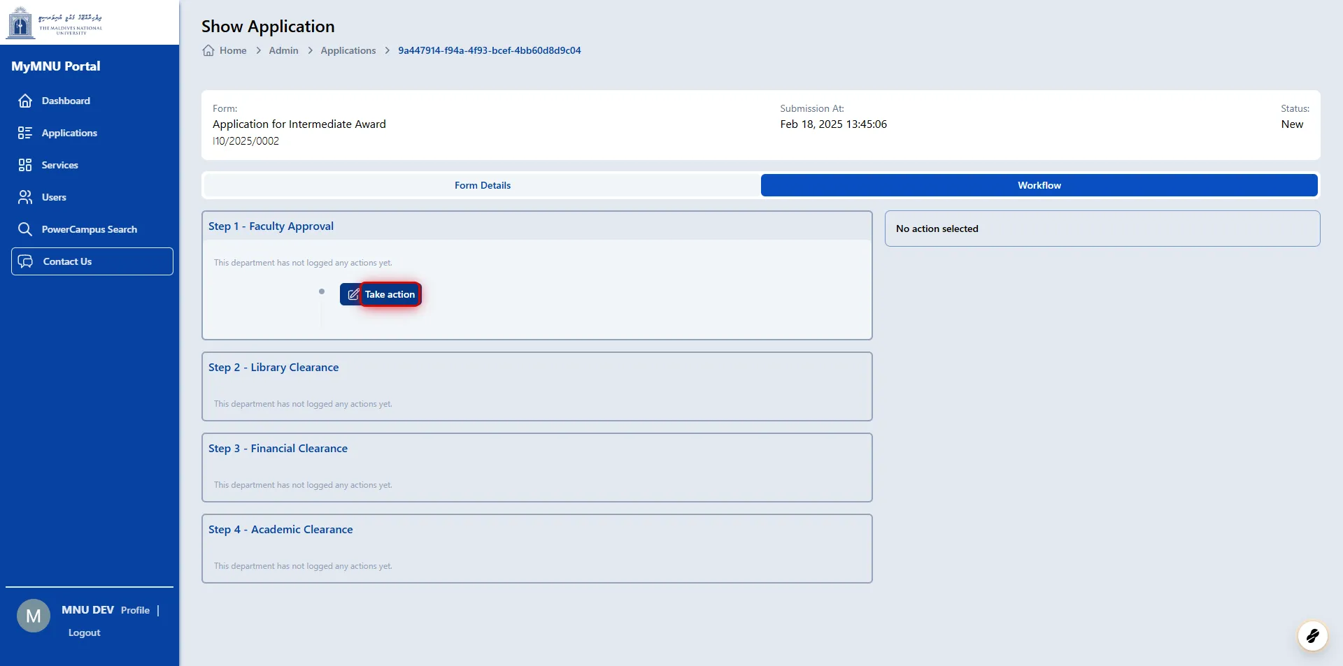 MyMNU Portal (Admin)