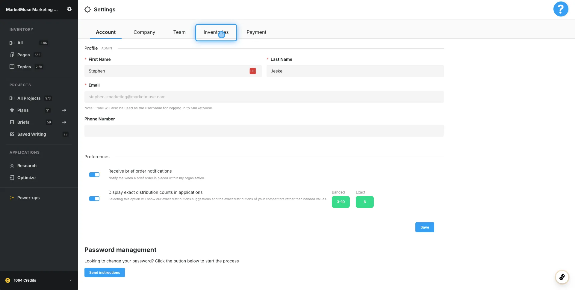 Adding competitor URLs