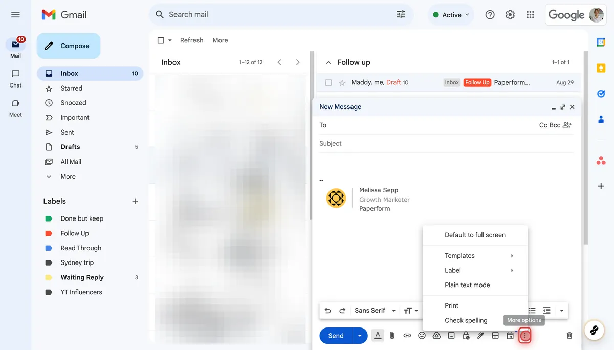 How to create and send email templates in Gmail