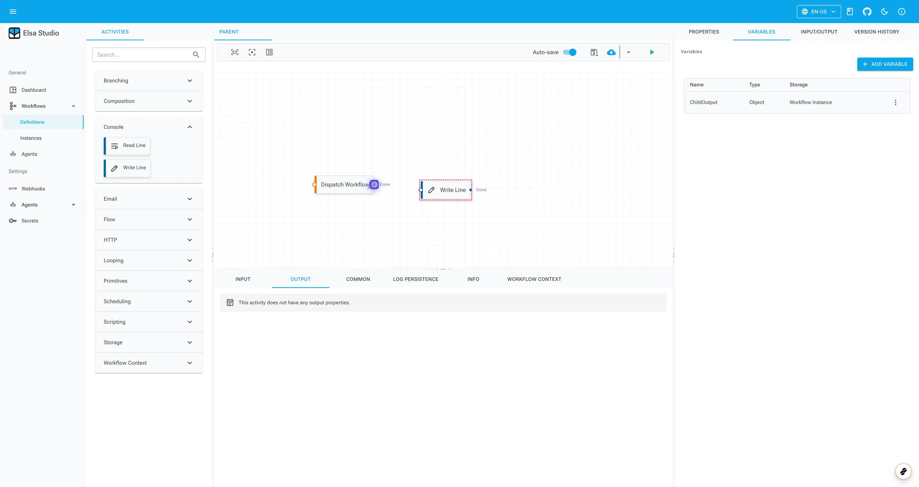 Dispatch Workflow Activity