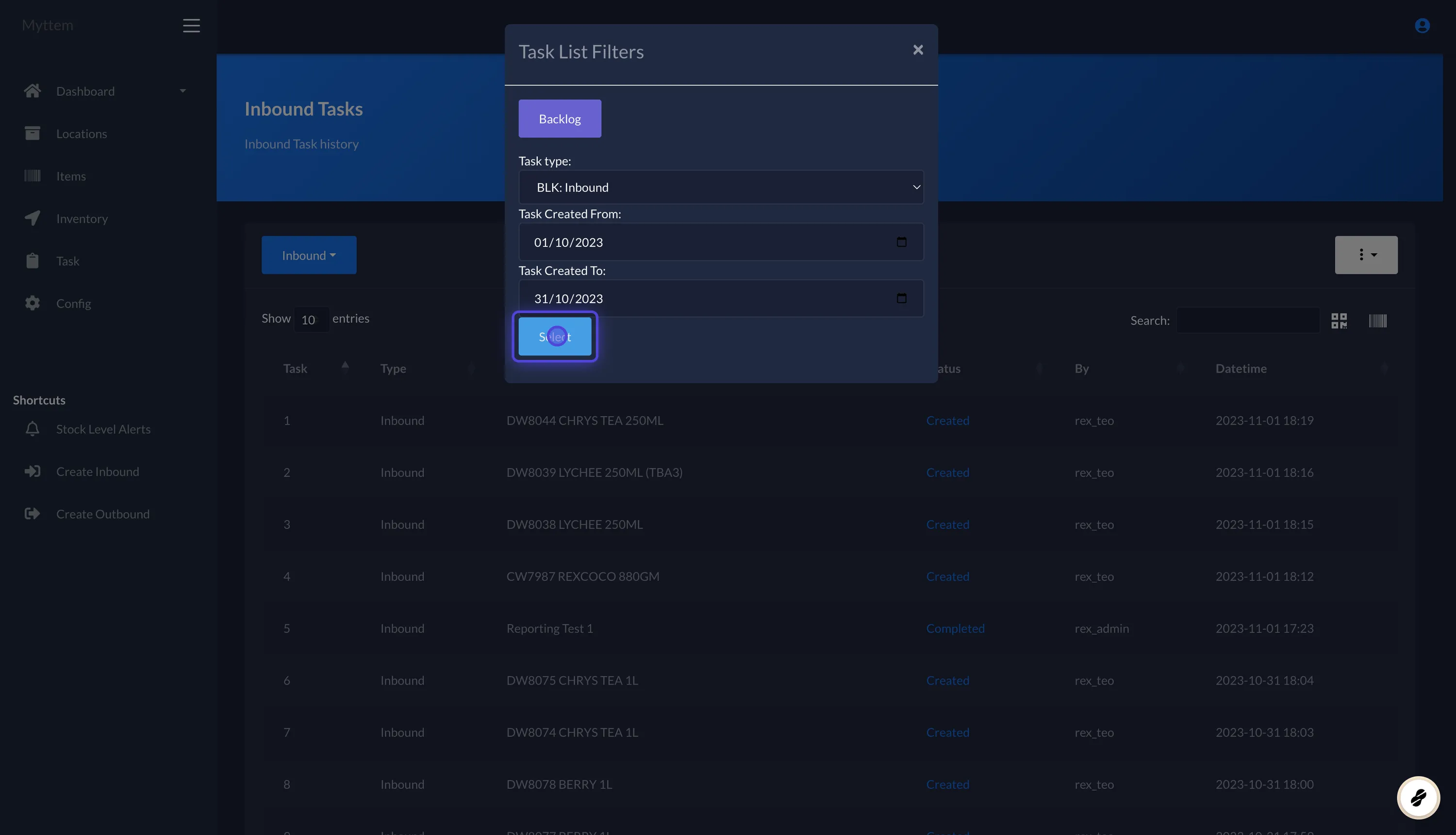 How to Access to Task Backlog Page