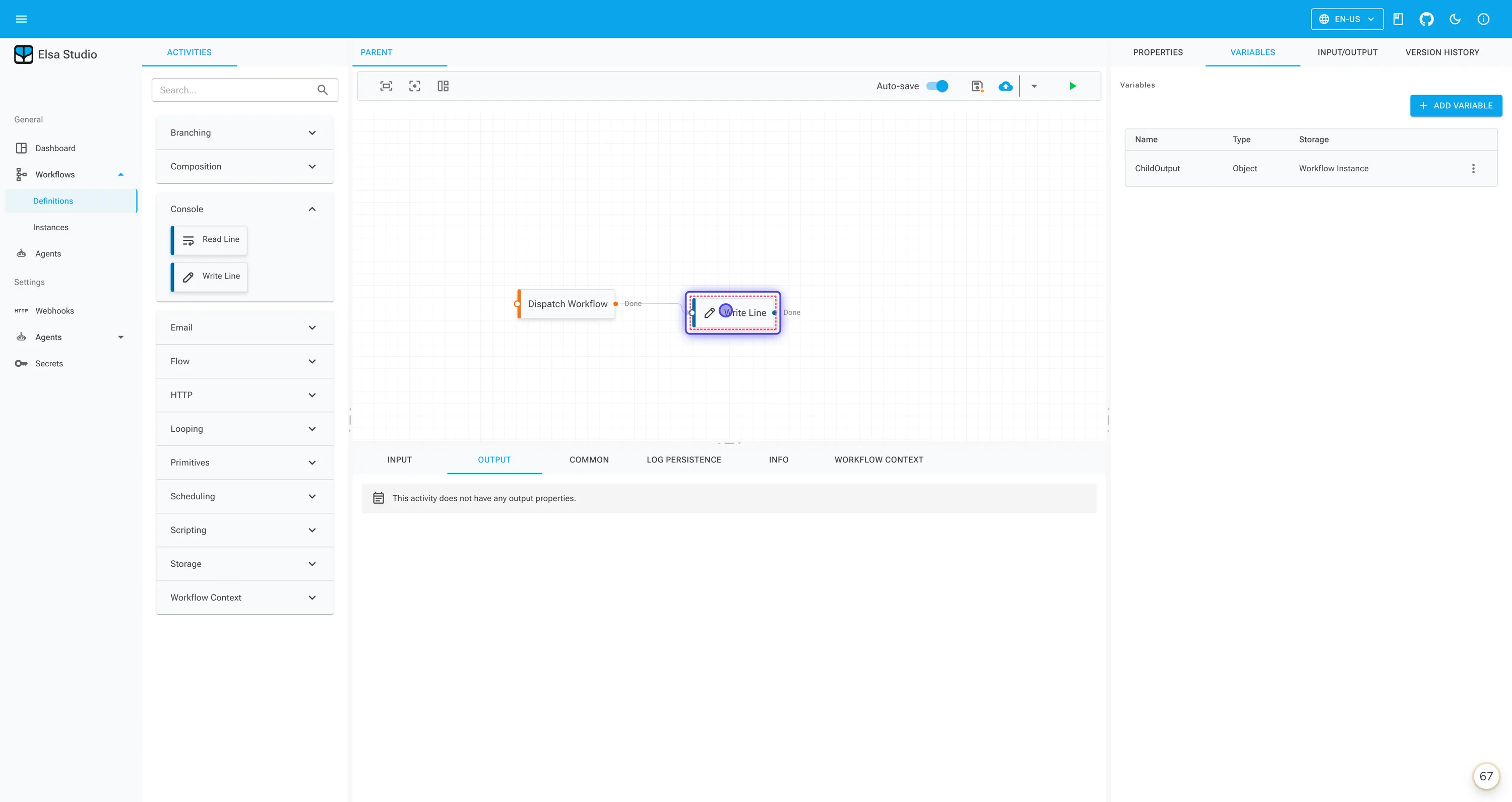 Dispatch Workflow Activity