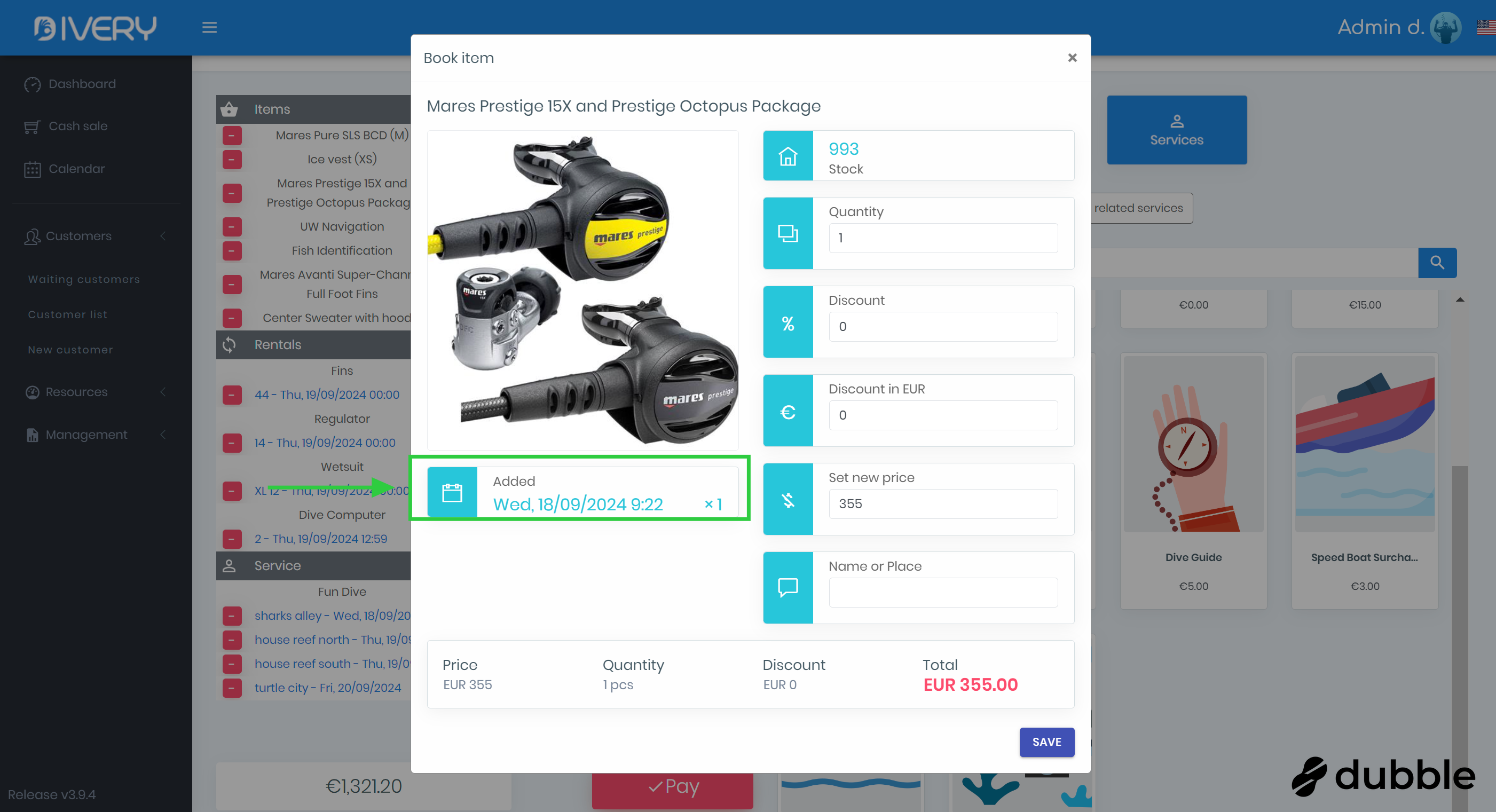 See when the item was added