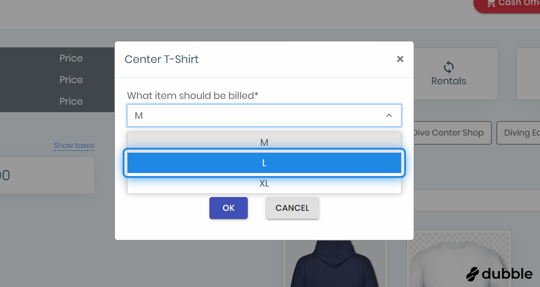 Select attribute (if applicable)