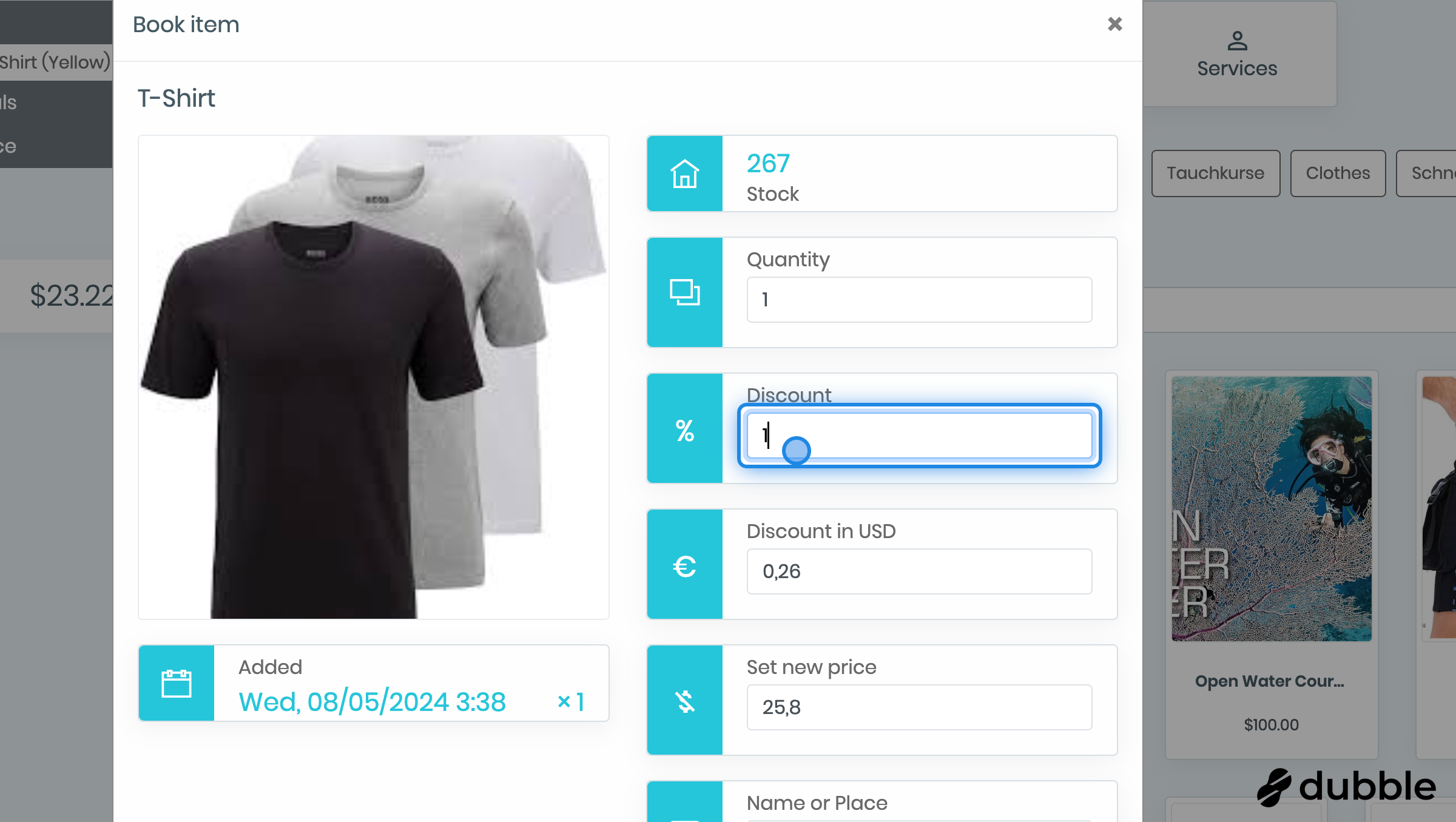 Adjust the discount as you wish